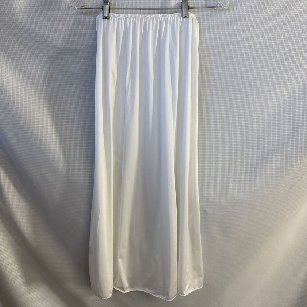 Vintage Wondermaid Half Slip Small Cream Lingerie Made USA Retro Midi 20x33